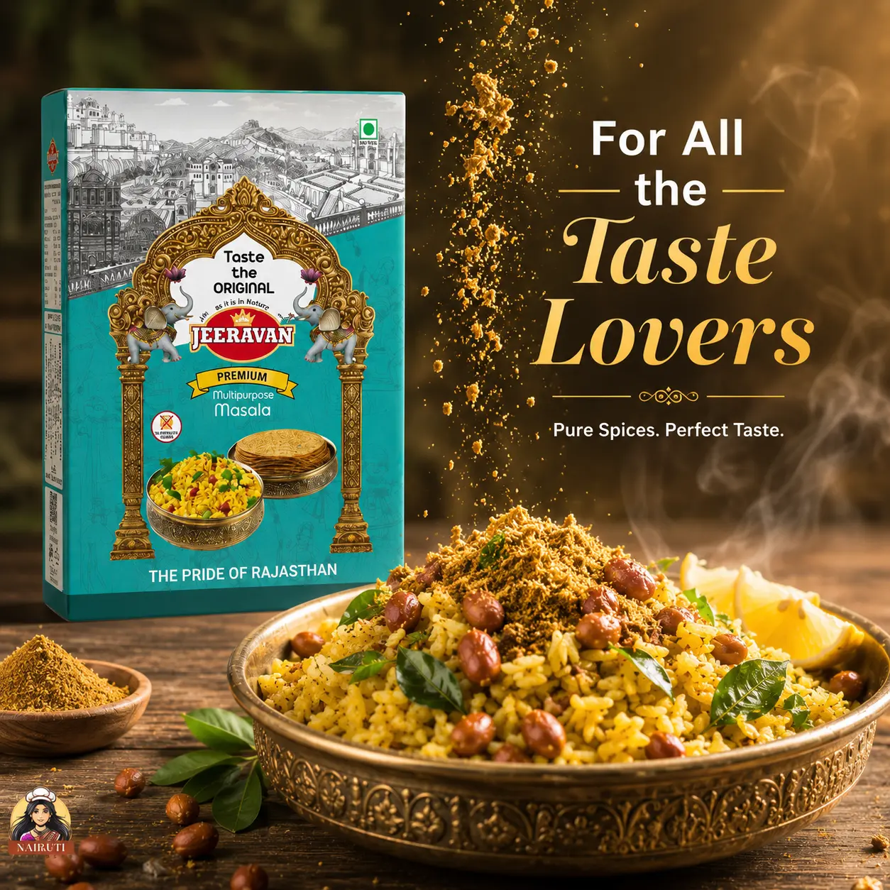 jeeravan masala, poha masala, indori masala, indori poha masala, salad masala, salad indori masala, jalmuri poha masala